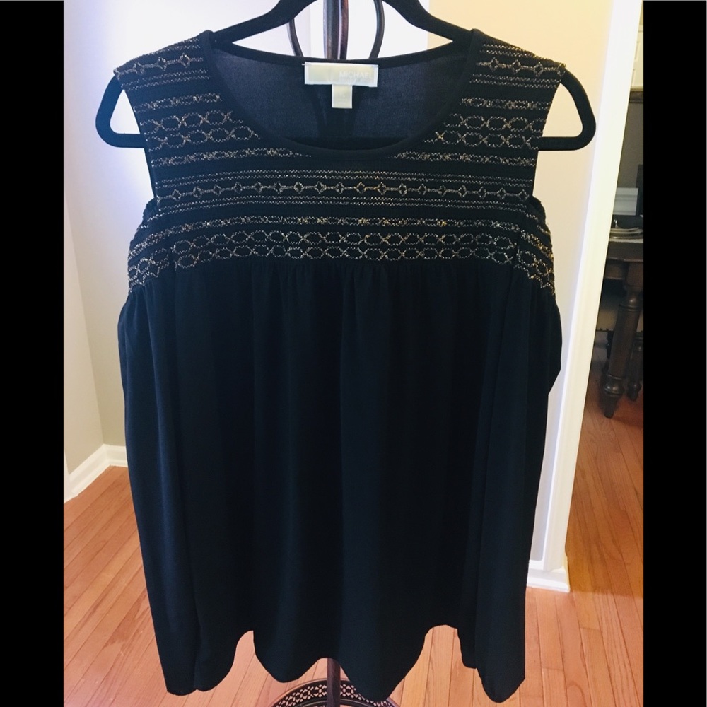 Michael Kors Cold Shoulder Blouse -XL
